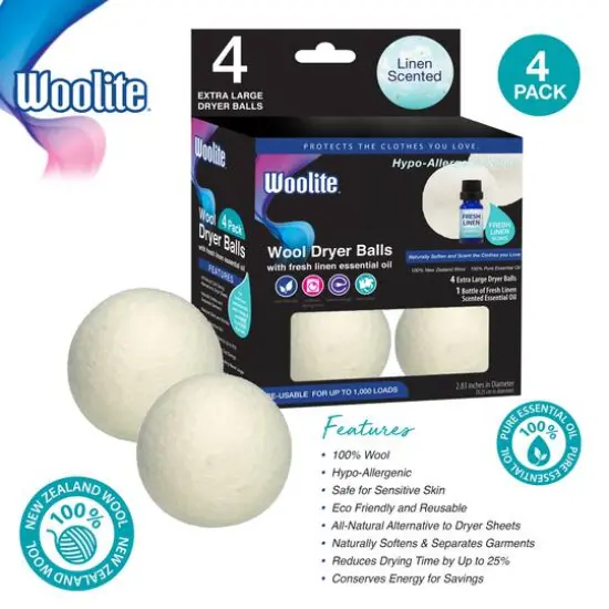 Woolite&reg; Wool Dryer Balls and Fresh Linen Essential Oil Kit {7}
