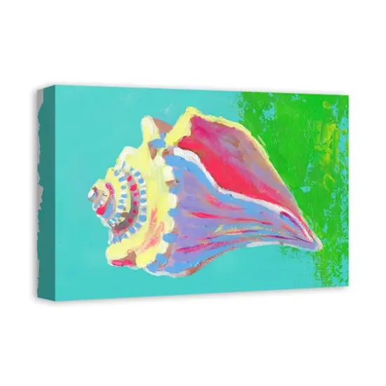 Bright Sea Shell 18" x 12' Canvas Wall Art {3}
