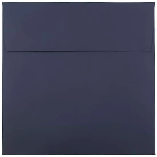 JAM Paper 6" Square Colored Invitation Envelopes, 25ct. Navy Blue {1}