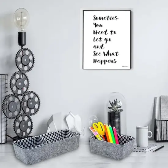 Welaxy Felt 3 Piece Polka Dot Storage Bin Set {3}