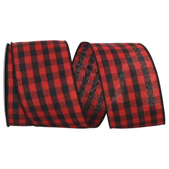 Reliant 2.5" x 10yd. Hilltop Cabin Buffalo Check Wired Ribbon {1}