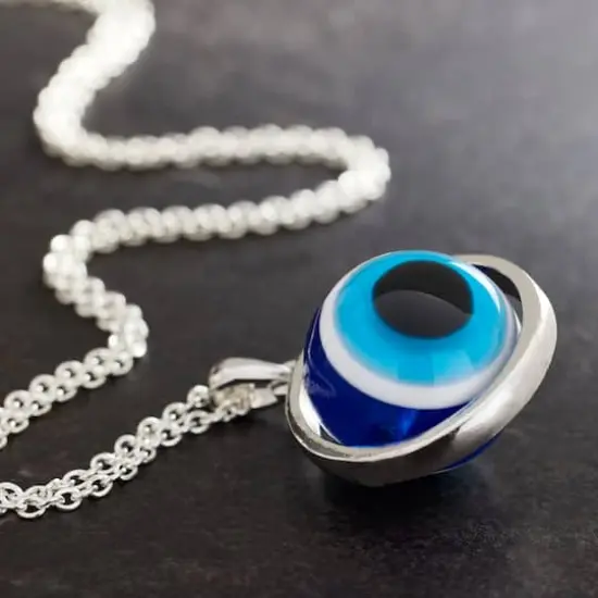Blue Evil Eye Spinner Pendant by Bead Landing&trade; {3}