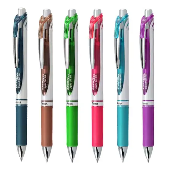 Pentel&reg; EnerGel RTX 0.7mm Assorted Colors Retractable Liquid Gel Pen Set {3}
