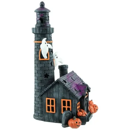 12" LED Lighted Haunted House Halloween Decoration {5}