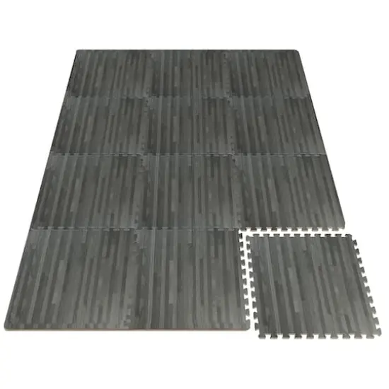 Sorbus 24" Interlocking Floor Tile Mats, 12ct. Gray {4}