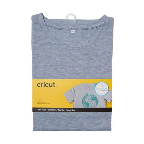 Cricut&reg; Gray Unisex Crew Neck T-Shirt Blank {1}