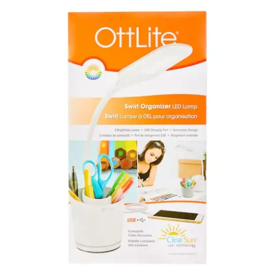 Ottlite LED Lamp Swirl Organizer {4}