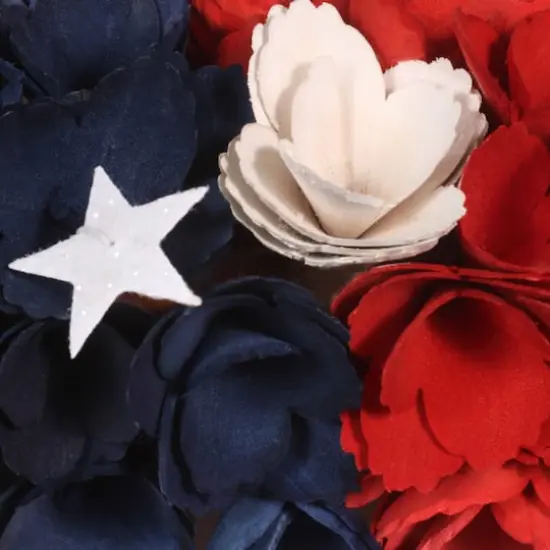 18" Patriotic Square Shape Wreath {4}