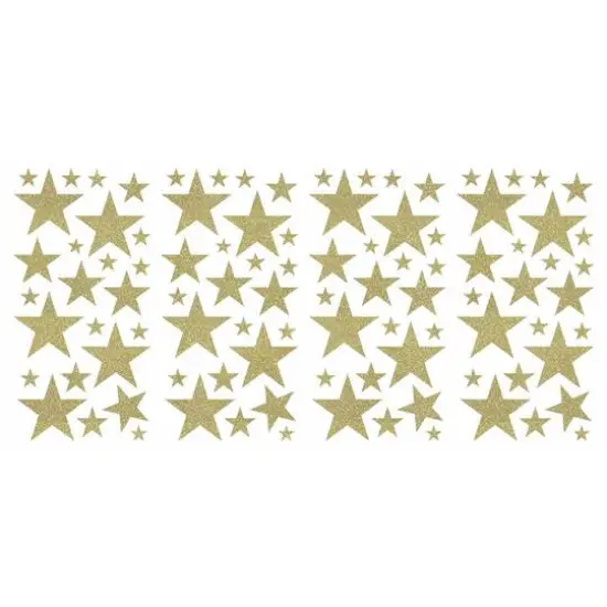 RoomMates Glitter Twinkle Stars Peel & Stick Wall Decals {1}