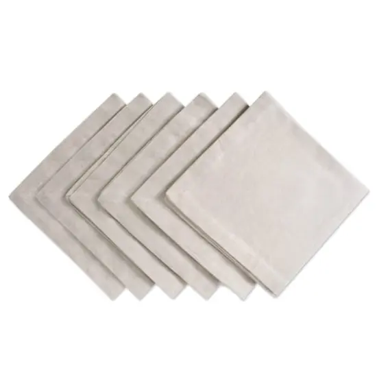 DII&reg; Solid Chambray Oversized Napkin, 6ct. Natural {1}