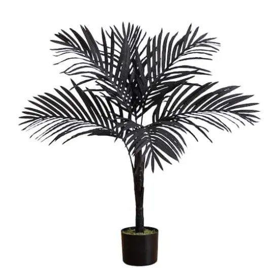 3ft. Artificial Halloween Black Golden Cane Tree {1}
