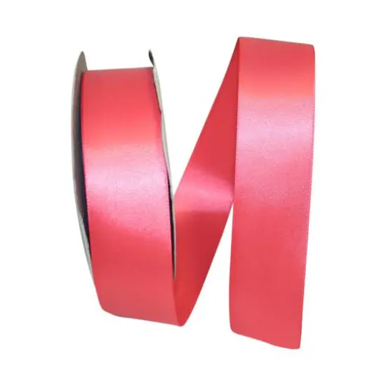 JAM Paper 1.5"x 50yd. Double Face Satin Ribbon Watermelon {1}