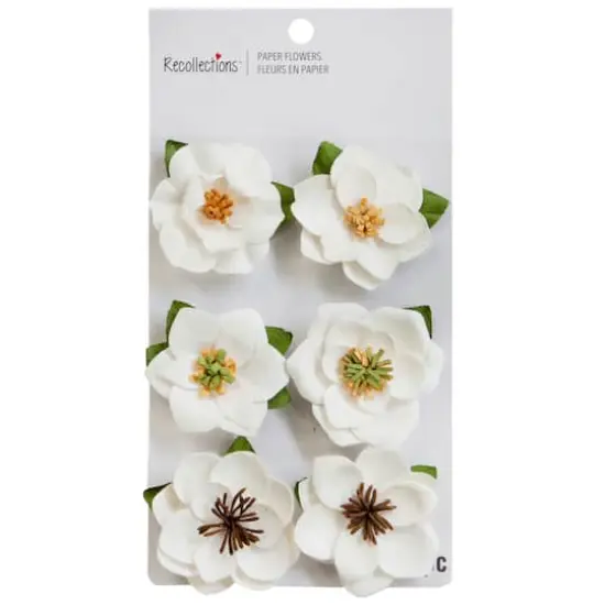 Paper Magnolia Flower Embellishments by Recollections&trade; {4}