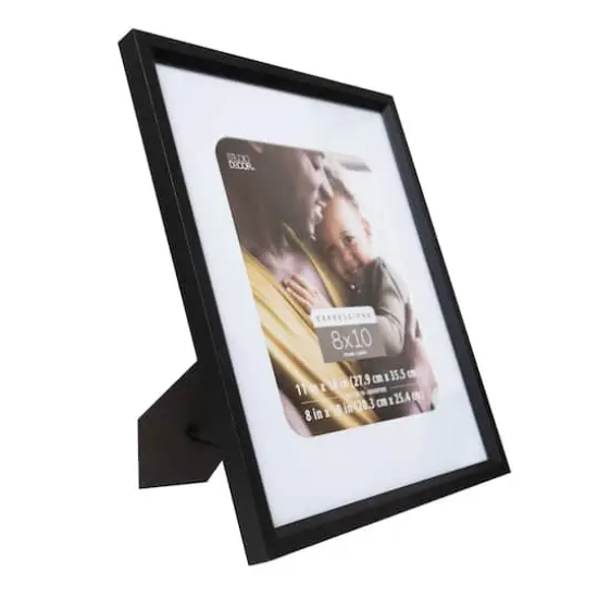 Expressions&trade; 8" x 10" Black Frame with Mat by Studio D&eacute;cor&reg; {3}