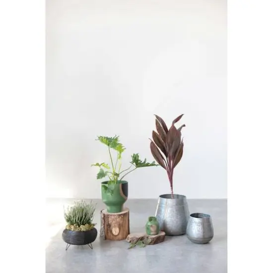 Hello Honey&reg; 10" Stoneware Planter with Abstract Design {5}