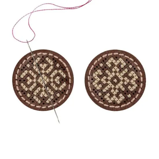 Wonderland Crafts Geometric Flower Magnetic Needle Holder Embroidery Kit, 2ct. {3}