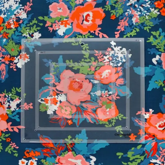 Omnigrid&reg; Fussy Cut Square Quilting Template Set {5}