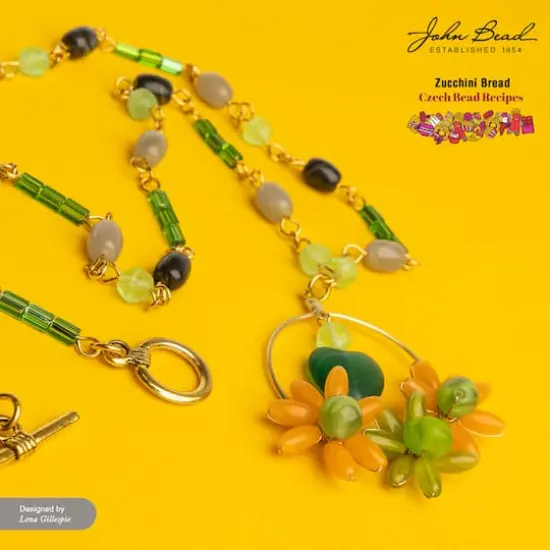 John Bead Czech Glass Recipe Box Beading Kit Zucchini Bread {3}