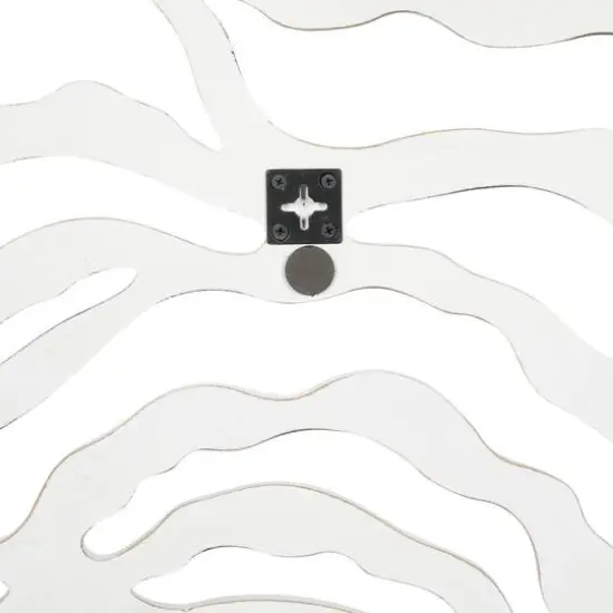 45" White Coastal Wood Wall Mirror {5}