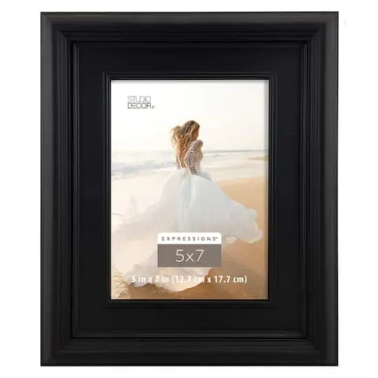 Expressions&trade; 5" x 7" Black Frieze Frame by Studio D&eacute;cor&reg; {7}