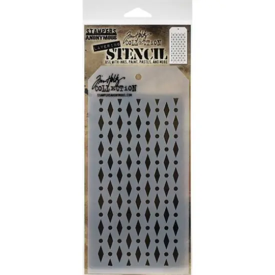 Stampers Anonymous Tim Holtz® Diamond Dots Layering Stencil Set {1}