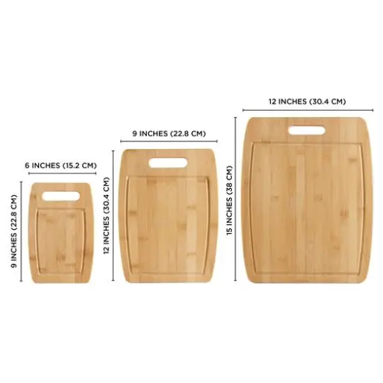 Sabatier Bamboo Cutting Board Set {5}