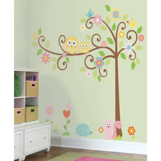 RoomMates Scroll Tree Peel & Stick Wall Decals {5}
