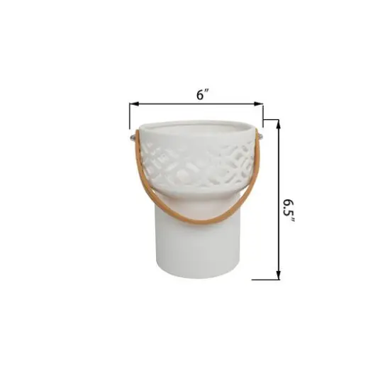 Flora Bunda&reg; LED Kilim Ceramic Lantern {3}