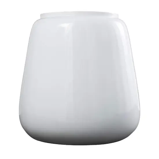 20" White Modern Wide Floor Vase {3}