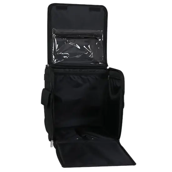 Everything Mary Black Quilted Serger Machine Rolling Storage Case {5}