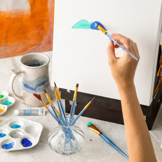 Brown Synthetic Acrylic 10 Piece Brush Combo by Artist's Loft&reg; Necessities&trade; {4}