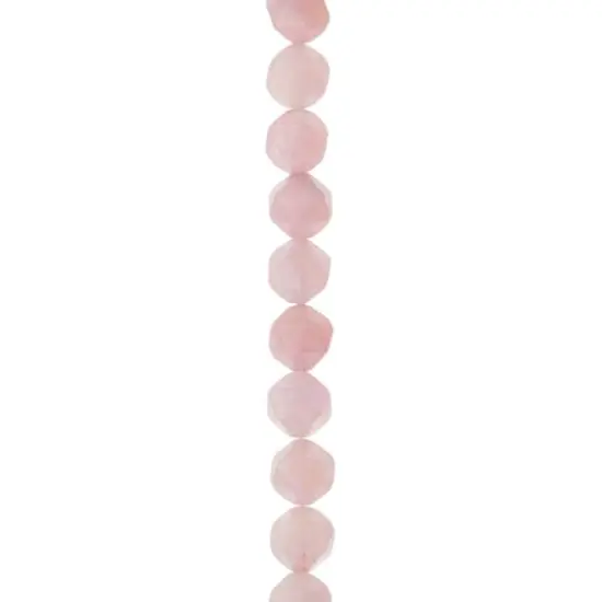 Rose Quartz Faceted Star Cut Beads, 10mm by Bead Landing&trade; {1}