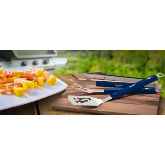 MLB Spirit Series 3-Piece BBQ Set Los Angeles Dodgers {4}