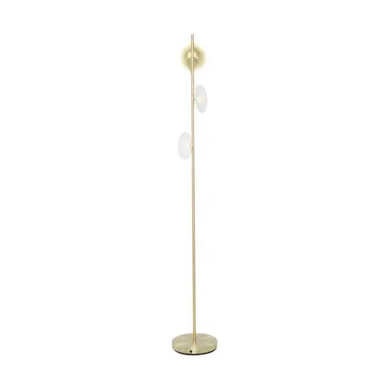 Gold Iron Modern Floor Lamp, 67" x 10" x 10" {8}