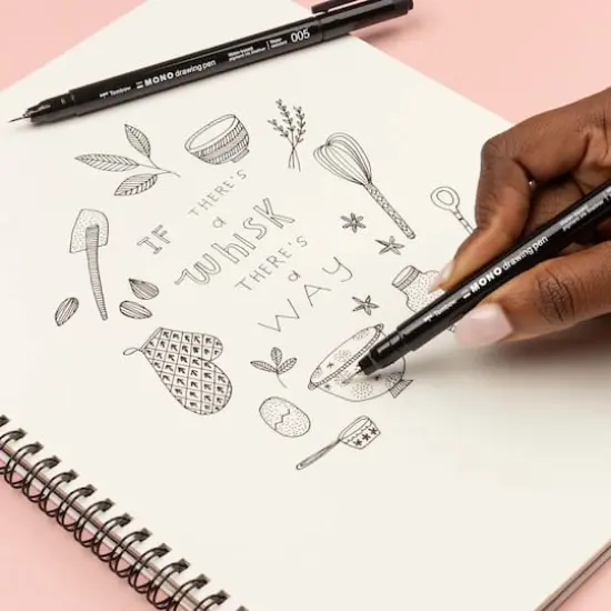 Tombow MONO 005 Black Drawing Pens, 2ct. {7}