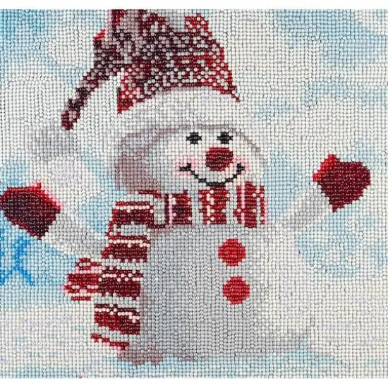 Diamond Art Holiday Edition Snowman Full Drill Kit {1}