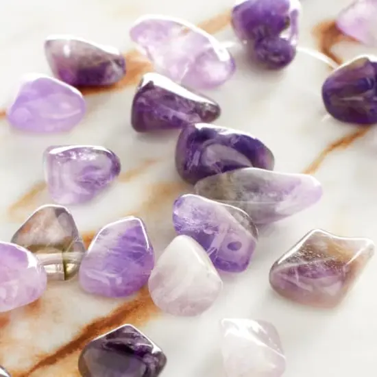 Amethyst Teardrop Stone Beads, 15mm by Bead Landing&trade; {3}