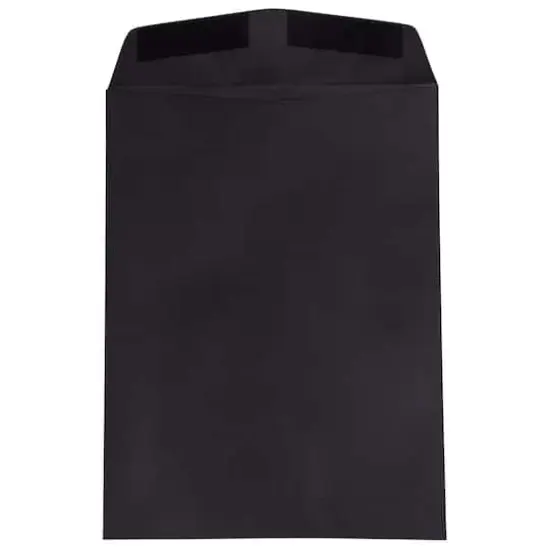 JAM Paper Black 9" x 12" Open End Envelopes {4}
