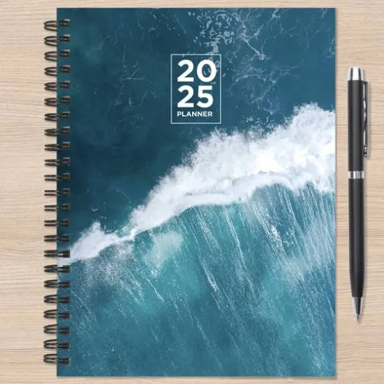 TF Publishing 2025 Big Wave Medium Weekly Monthly Spiral Planner {7}