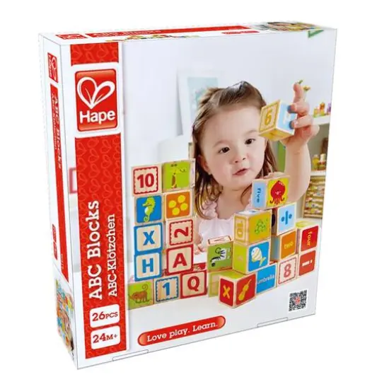 Hape Alphabet & Numbers Stacking Blocks with Pictures {6}