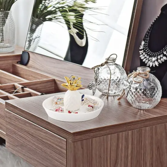 NEX&trade; 6" Pineapple Ceramic Jewelry Holder {6}