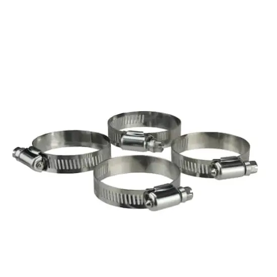 2.75" Stainless Steel Adjustable Swimming Pool Hose Clamps, 4ct. {4}