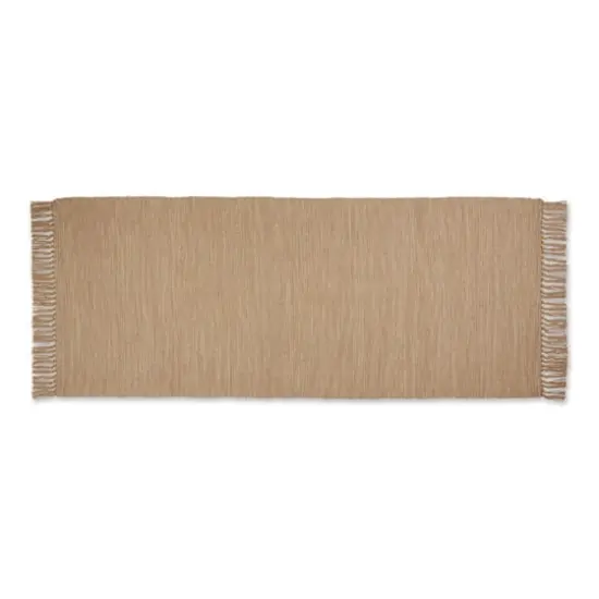 DII&reg; 2-Tone Ribbed Rug, 2.5ft. x 6ft. Stone/Off White {1}