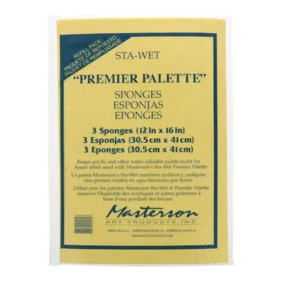 Masterson Sta-Wet&reg; Premier Palette Sponge Refills, 3ct. {3}
