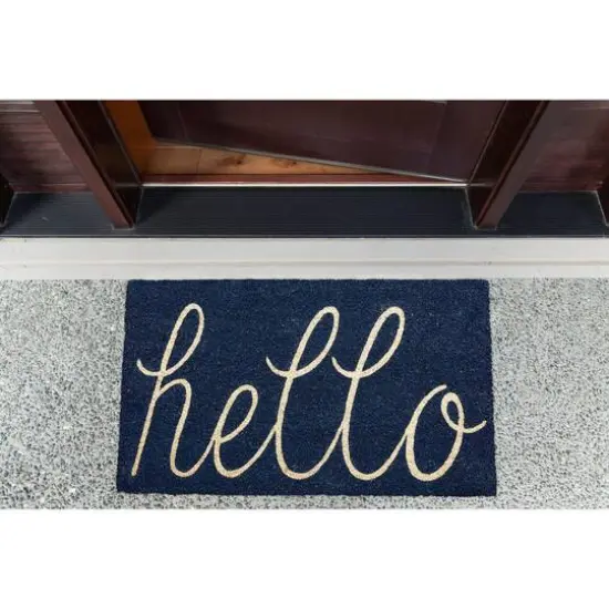 DII&reg; Navy Hello Doormat Assorted {5}