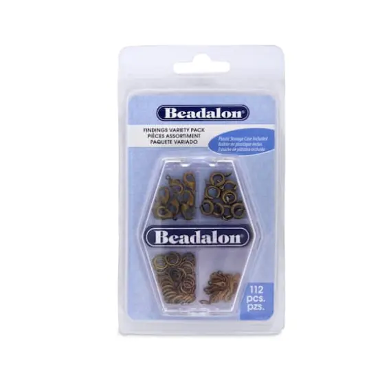 Beadalon&reg; Antique Brass Jewelry Findings Variety Pack {1}