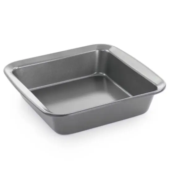 Gibson Baker's Friend 7.5" Nonstick Square Steel Bake Pan {7}