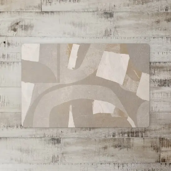 Abstract Layered Shapes Floor Mat {3}