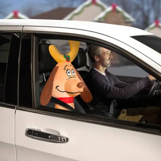 3.5ft. Airblown&reg; Inflatable Christmas Max CarBuddy {7}