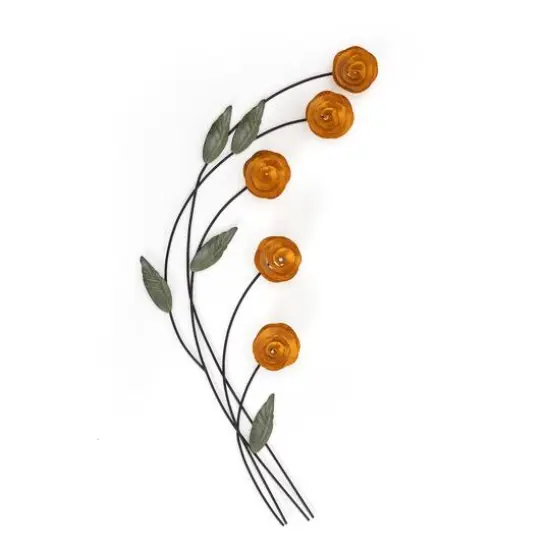 Habitat Decor 30" Cosmos Floral Metal Wall Art {1}